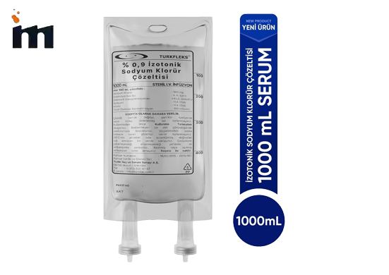 Turkfleks % 0.9 Izotonik Sodyum Klorür Çözeltisi 1000 ml - 1 Adet